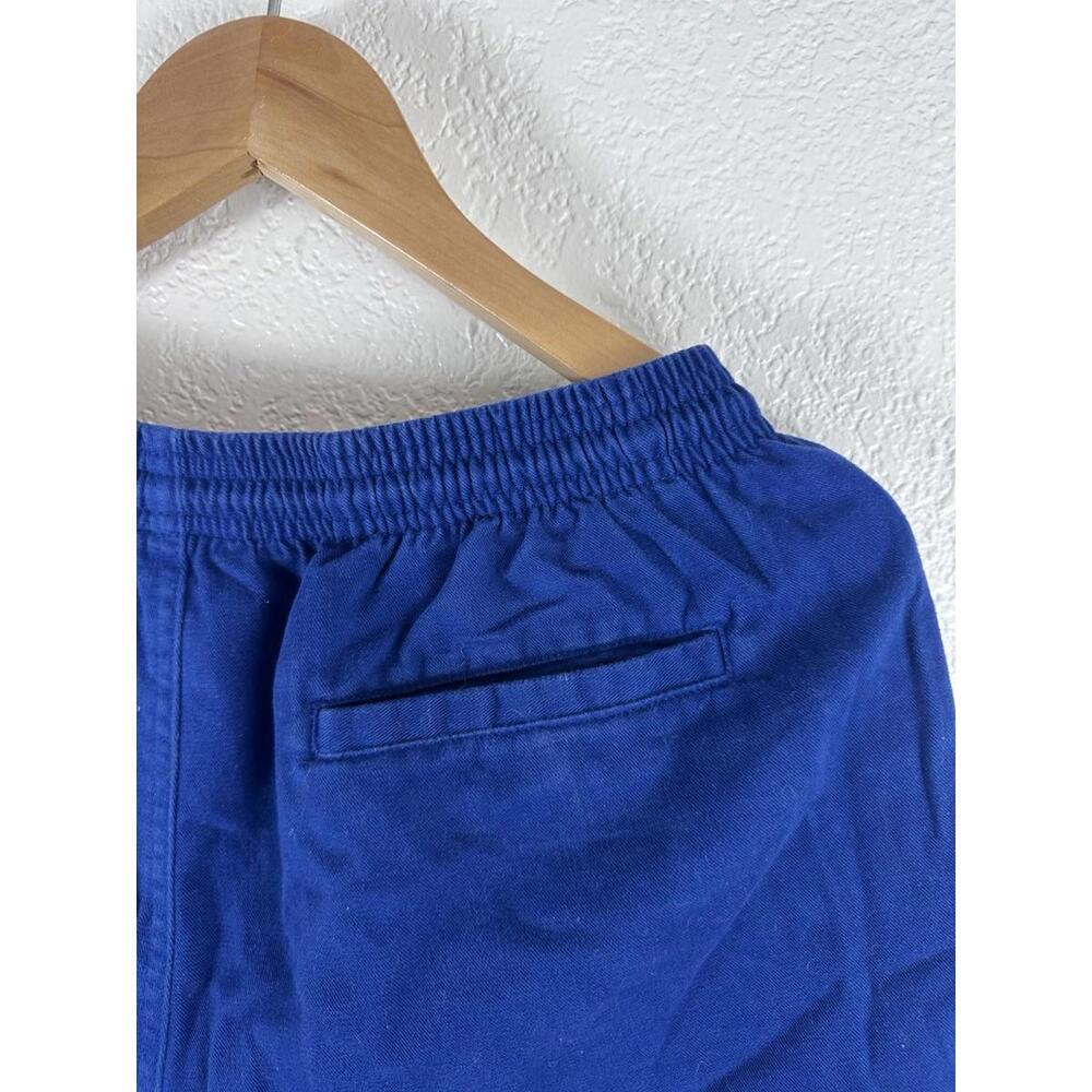 Stussy Blue Drawstring Shorts Made In USA Cotton Streetwear Mens Size M - Picture 5 of 8